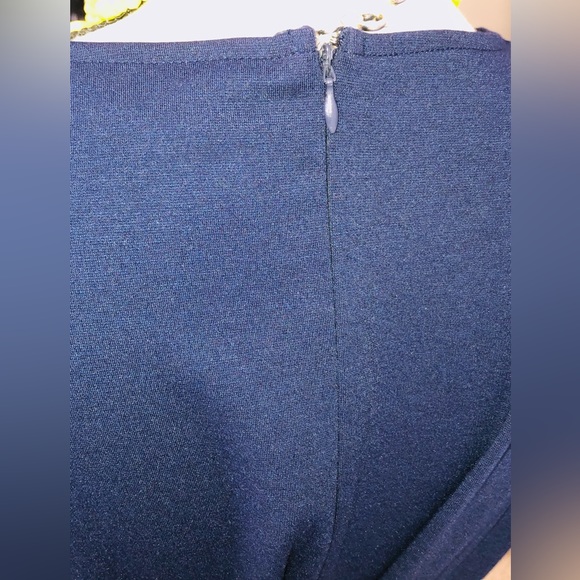 New 7th Avenue Design Studio / New York and Company Navy Blue Top and Skirt Set - Picture 4 of 8